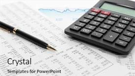  Presentation with financial market - Beautiful slide deck featuring wealth asset management - financial accounting stock market graphs backdrop and a white colored foreground