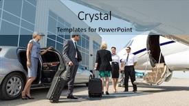  Presentation with wealth management - Amazing theme having wealth management - business professional about to board backdrop and a light blue colored foreground