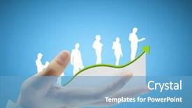  Presentation with fintech financial algorithme - Amazing theme having wealth management - businessman with financial symbols coming backdrop and a teal colored foreground