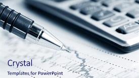  Presentation with financial analysis - PPT layouts consisting of wealth management - financial graphs analysis background and a sky blue colored foreground