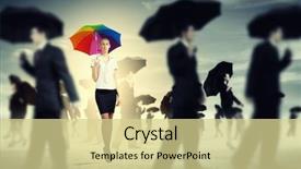  Presentation with wealth management - Beautiful theme featuring agriculture - farmer driving agricultural tractor backdrop and a yellow colored foreground