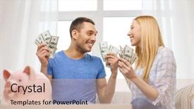  Presentation with wealth management - Cool new presentation design with wealth management - love family finance money backdrop and a soft green colored foreground