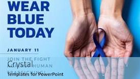  Presentation with january - PPT theme featuring wear-blue-today-join background and a light blue colored foreground