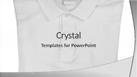  Presentation with polo - Presentation having wear logo - blank polo shirt on white background and a  colored foreground