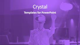  Presentation with duo - Audience pleasing presentation design consisting of wearable - young businesswoman getting experience using backdrop and a purple colored foreground