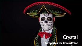  Presentation with costume - Slide deck enhanced with wearing a cinco de mayo background and a black colored foreground