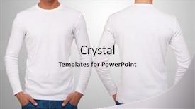  Presentation with white - Theme having wearing a white t-shirt background and a white colored foreground
