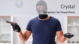  Presentation with iot internet of things cloud - Cool new slides with wearing balaclava stealing valuable thing backdrop and a  colored foreground