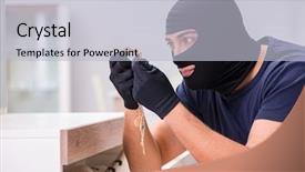  Presentation with god all things are possible - Audience pleasing slide deck consisting of wearing balaclava stealing valuable thing backdrop and a light gray colored foreground