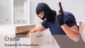  Presentation with god all things are possible - Amazing slide deck having wearing balaclava stealing valuable thing backdrop and a  colored foreground