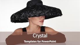  Presentation with black and white religious - Presentation design featuring wearing elegant black feathery hat background and a tawny brown colored foreground