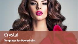  Presentation with beautiful young girl red - Amazing PPT theme having wearing fashionable and creative red backdrop and a red colored foreground