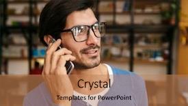  Presentation with library - Theme featuring wearing glasses at the library background and a  colored foreground