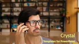  Presentation with close up of young girls - Slides enhanced with wearing glasses at the library background and a  colored foreground