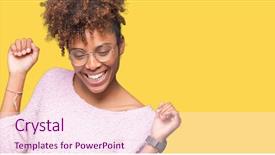  Presentation with music african american jazz musician - PPT theme featuring wearing glasses over isolated background background and a pink colored foreground