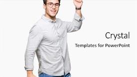  Presentation with glasses - Theme consisting of wearing glasses over isolated background background and a white colored foreground