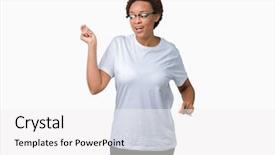  Presentation with music african american jazz musician - Cool new presentation design with wearing glasses over isolated background backdrop and a white colored foreground