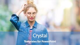  Presentation with glass human head brain - Presentation design enhanced with wearing glasses over isolated background background and a teal colored foreground