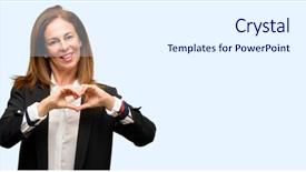  Presentation with nutrition for a healthy heart - Colorful slide deck enhanced with wearing jacket happy showing love backdrop and a white colored foreground