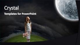  Presentation with toy - Cool new PPT layouts with wearing pajamas with toy bear backdrop and a dark gray colored foreground