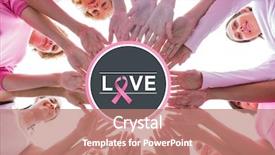  Presentation with breast cancer awareness month - Presentation theme enhanced with wearing pink for breast cancer background and a  colored foreground