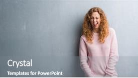  Presentation with young grey maine coon cat - Slide set featuring wearing pink sweater sticking tongue background and a gray colored foreground