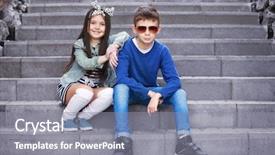  Presentation with outdoor clothes for outdoor activity - PPT layouts enhanced with wearing stylish clothes outdoors fashion background and a gray colored foreground