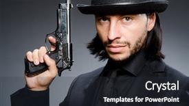  Presentation with charging gun man hands charging - Presentation theme consisting of mother and child touching hands silhouette with flowers isolated on white collage background and a cream colored foreground.