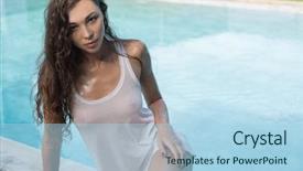  Presentation with summer basketball camp - Audience pleasing theme consisting of wearing white see tgrough top backdrop and a light blue colored foreground