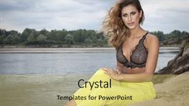  Presentation with trousers - Amazing PPT layouts having wearned - silhouette of a beautiful young backdrop and a  colored foreground