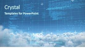  Presentation with matrix - Cool new slide deck with weather - blue data and matrix backdrop and a ocean colored foreground