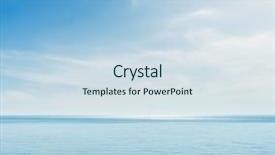  Presentation with sea weather - Slides consisting of weather - blue sea and sky background and a sky blue colored foreground