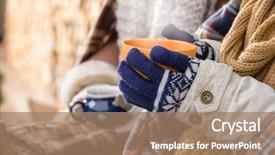  Presentation with cross and holding hands - Cool new slide set with weather - winter hot tea hands holding backdrop and a coral colored foreground