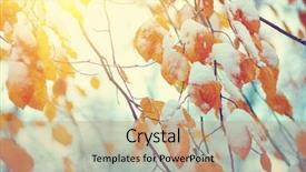  Presentation with nature sun leaves - Amazing presentation design having weather - yellow leaves in snow backdrop and a coral colored foreground