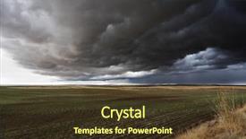  Presentation with storm drain - Audience pleasing slides consisting of weather agriculture - thunder-storm begins a huge thundercloud backdrop and a tawny brown colored foreground