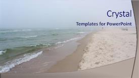  Presentation with sea weather - Amazing PPT layouts having weather by the sea baltic backdrop and a sky blue colored foreground