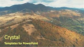  Presentation with beautiful houses - Colorful theme enhanced with landscape yellow pasture with lonley backdrop and a tawny brown colored foreground