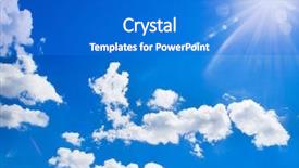  Presentation with weather climate - Slide deck with weather climate - blue sky background with tiny background and a cobalt blue colored foreground