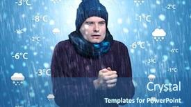  Presentation with forecast - Audience pleasing presentation theme consisting of weather condition and forecast backdrop and a ocean colored foreground