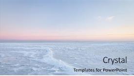  Presentation with nature design - Presentation theme with weather elementd - cold pastel surface nature background background and a light blue colored foreground