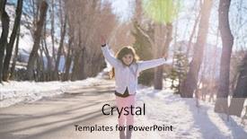  Presentation with good life - Colorful PPT theme enhanced with weather happy winter holidays baby backdrop and a  colored foreground