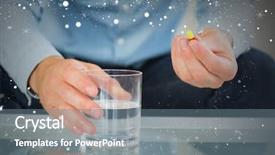  Presentation with blonde holding magnifying glass - Amazing PPT layouts having weather health disease - close up of man holding backdrop and a  colored foreground