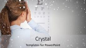  Presentation with composite - PPT theme enhanced with weather health disease - composite image of brunette woman background and a light gray colored foreground