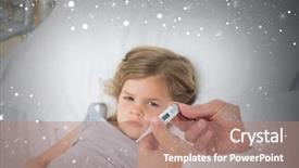  Presentation with composite - PPT layouts having weather health disease - composite image of doctor holding background and a coral colored foreground