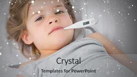  Presentation with sick day - Amazing theme having weather health disease - composite image of sick girl backdrop and a light gray colored foreground