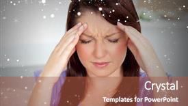  Presentation with microwave imaging image of modern - PPT theme having weather health disease - composite image of young woman background and a red colored foreground