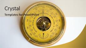  Presentation with maps - Beautiful slide deck featuring weather maps - aneroid backdrop and a yellow colored foreground