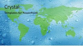  Presentation with water droplets - Presentation having weather maps - close up shot of water background and a light blue colored foreground