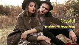  Presentation with beauty beautiful autumn in japanese - Cool new PPT theme with weather model - autumn fashion beautiful fashionable couple backdrop and a tawny brown colored foreground