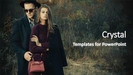  Presentation with weather - PPT theme enhanced with weather model - portrait of a beautiful young background and a  colored foreground